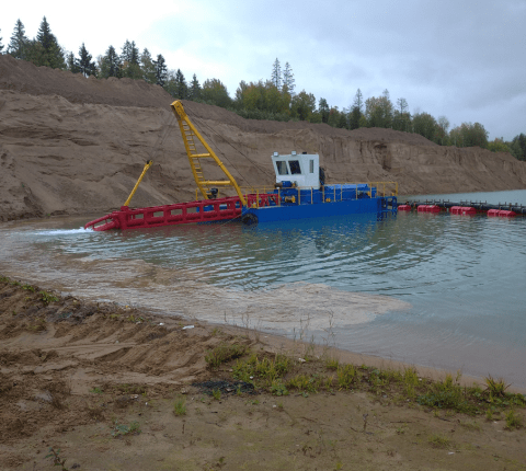 Преимущества использования земснарядов для очистки рек и водоемов